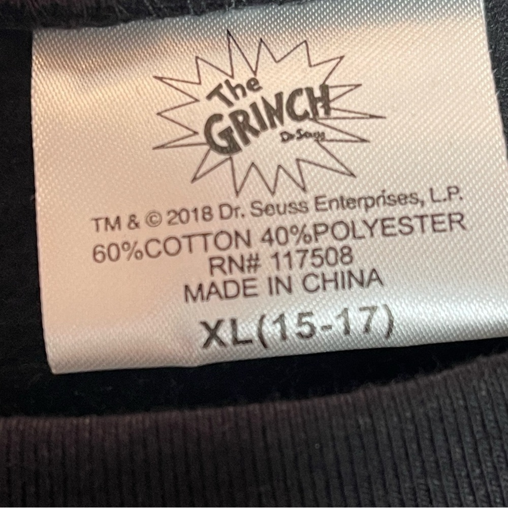 Dr. Seuss The Grinch Snowflake Chimney Naughty Light Up Christmas Sweater XL Jr - Picture 6 of 7